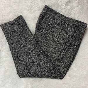 Talbots Black and White Tweed Ankle Pants